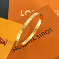 Lou Vuitton Gold Logo Bracelet
